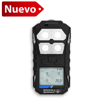 NUEVO Detector 4 Gases Portátil LEL, O2, H2S, CO